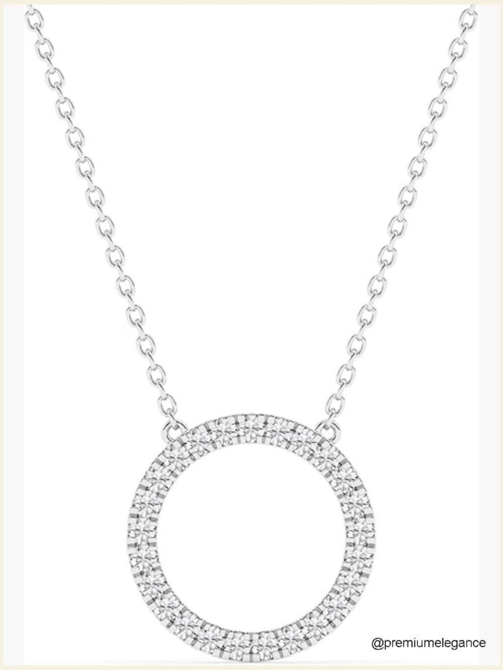 Lab Grown Diamond Circle of Life Pendant Necklace, Sterling Silver, 1/2 Carat,